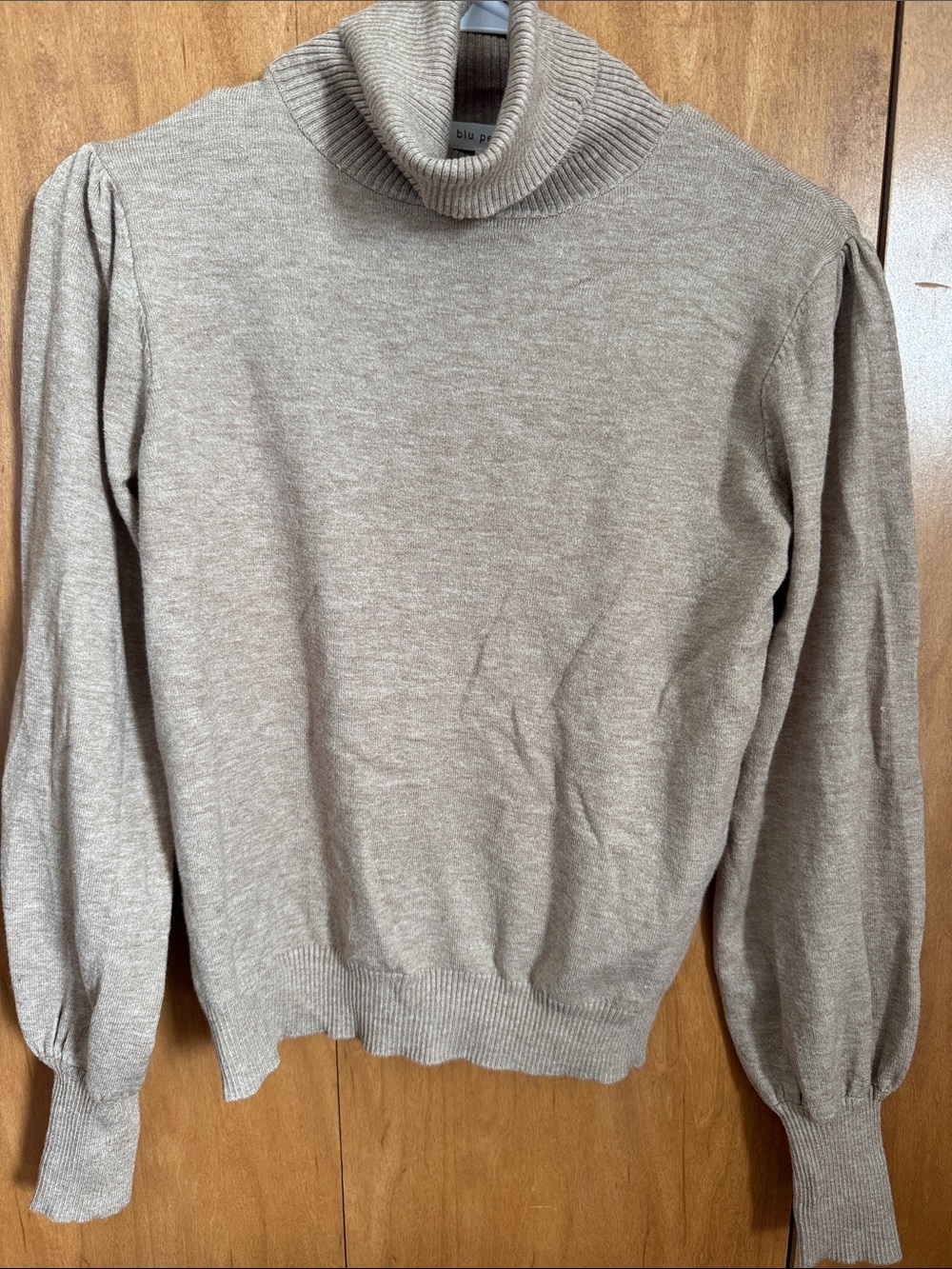 Blu Pepper Taupe Turtleneck Sweater - Neutral Taupe